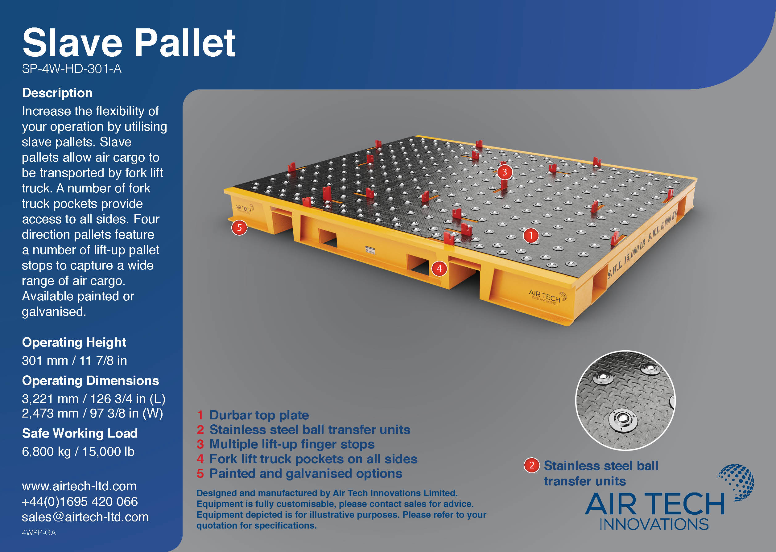 Slave Pallet - LD3 - 2 Way | Airtech Innovations LLC